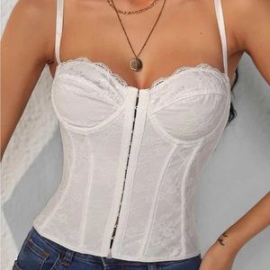 White lace corset top (never worn)